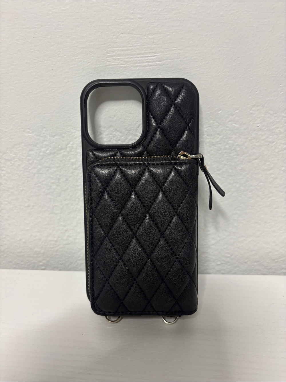 Bocasal Crossbody Wallet Case Card Holder for iPhone 12,13,14 Pro Max Black